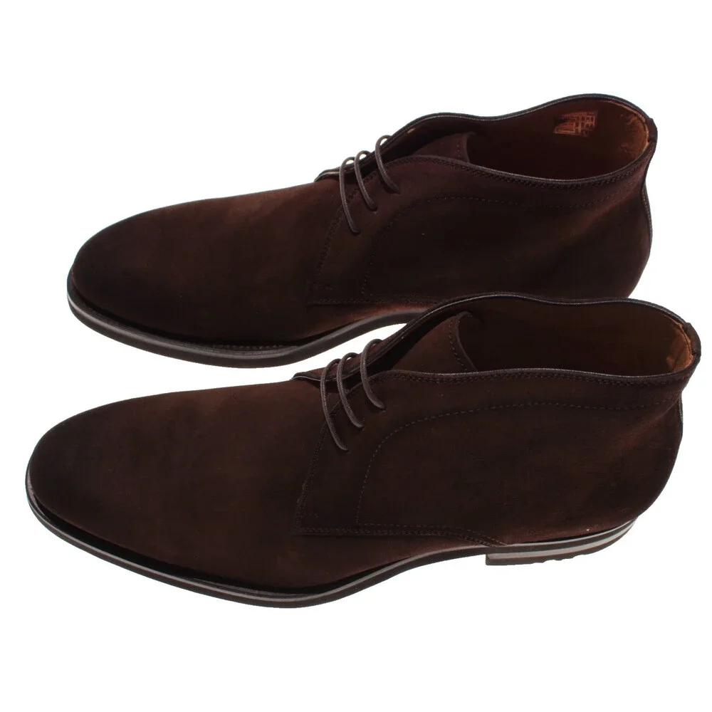 Magnanni NWB Lace Up Chukka Boots Size 43.5 (US 10.5) in Brown Suede